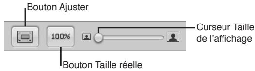 APPLE APERTURE 3.3 - Redimensionnement de la vue de page - 1