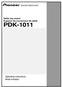 PIONEER PDK-1011 - Vérification des pièces contenues dans le carton d'emballage - 7
