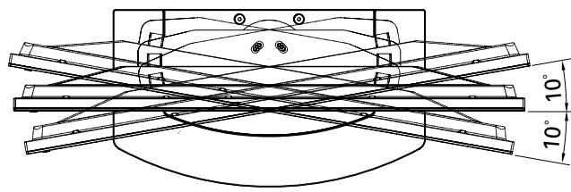 PIONEER PDK-1011 - Angle de rotation - 1