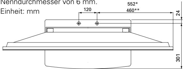 PIONEER PDK-TS24 - Position der Tisch-/Fußbodenschrauben - 1