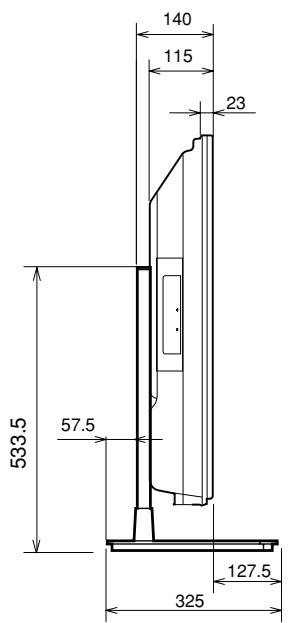 PIONEER PDK-TS24 - Darstellung der Abmessungen - 4