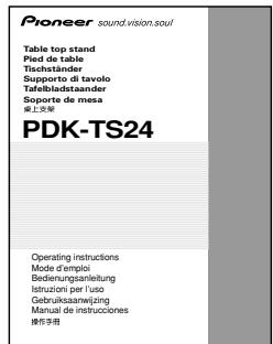 PIONEER PDK-TS24 - Vérification des pieces fournies - 7
