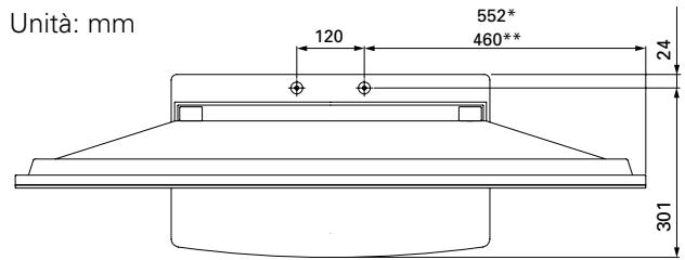 PIONEER PDK-TS24 - Posizione delle viti da ravolo / pavimento: - 1