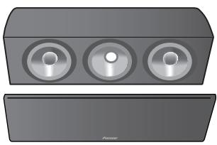 PIONEER S-81C-K - Attaching/removing the grille - 1