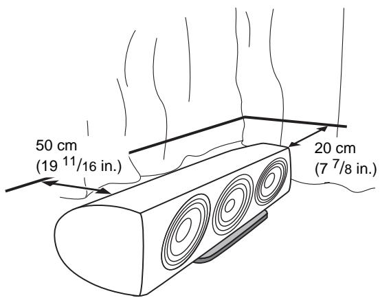 PIONEER S-81C-K - Choosing where to place the speaker systems - 1