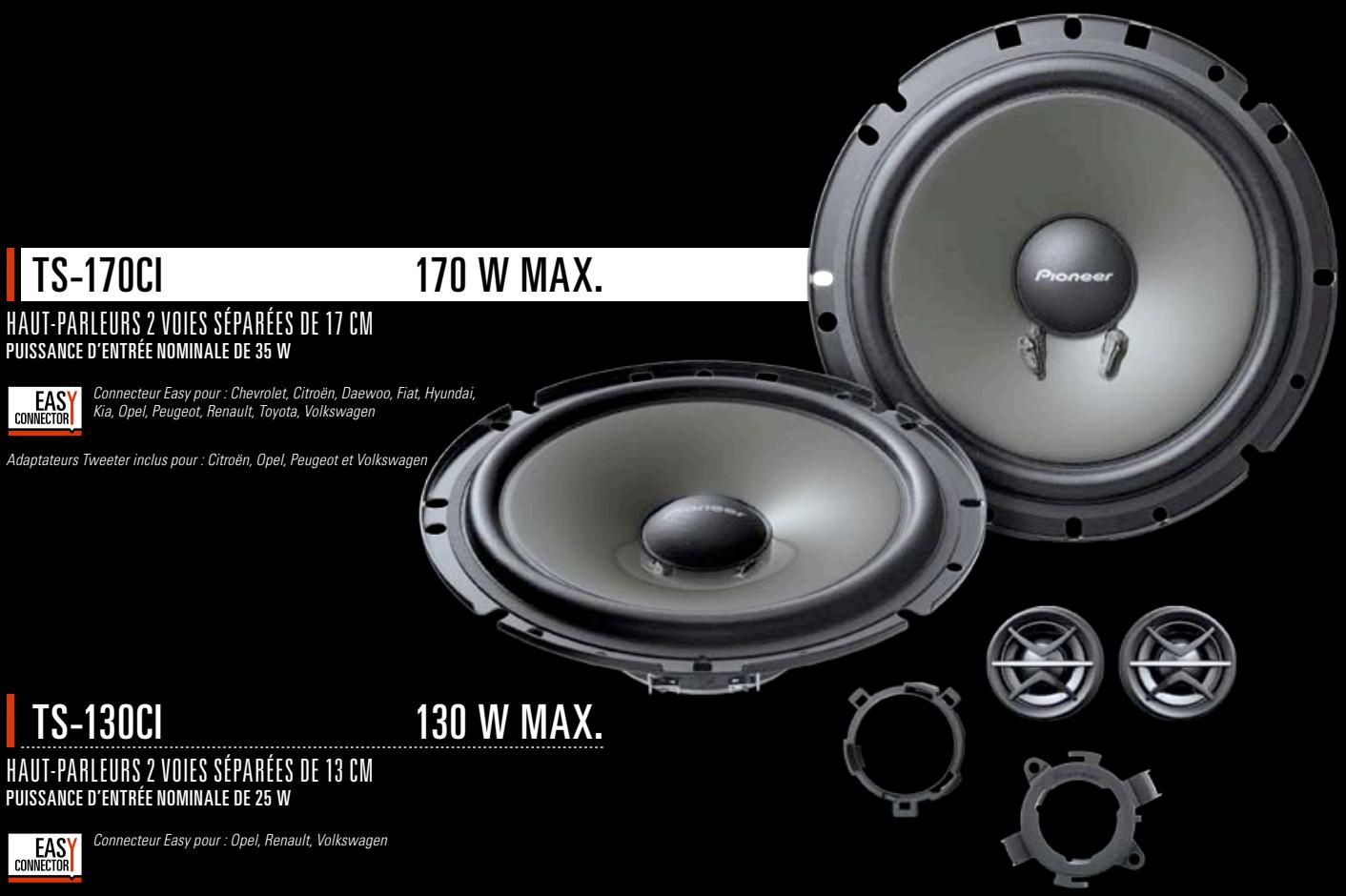 PIONEER TS-170CI - HAUT-PARLEURS PERSONNALISÉS - 1