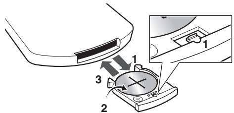 PIONEER XW-NAC3R-R - Remplacement de la pile - 1