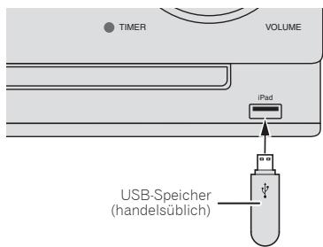 PIONEER X-CM31-W - Schließen Sie den USB-Speicher an. - 1