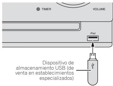 PIONEER X-CM31-W - Conecte el dispositivo de almacenamiento USB. - 1
