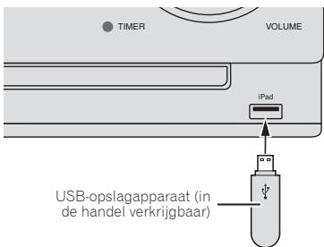 PIONEER X-CM31-W - Sluit het USB-opslagapparaat aan. - 1