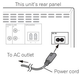 PIONEER X-CM31-W - Plugging in - 1