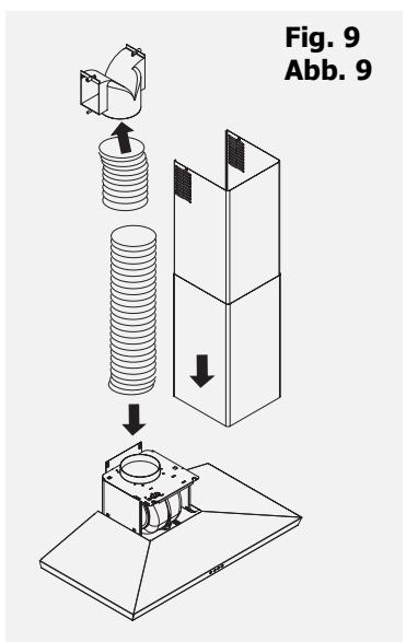 DE DIETRICH DHD479XE1 - Montagem do filtro de carvão (fig. 12) - 13