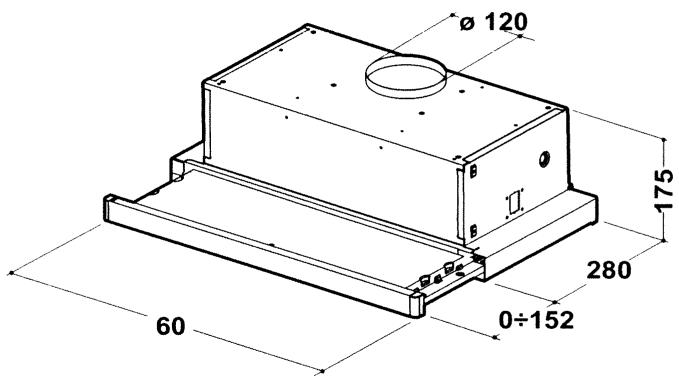 DE DIETRICH DHT200BE1 - Encombrement - 1