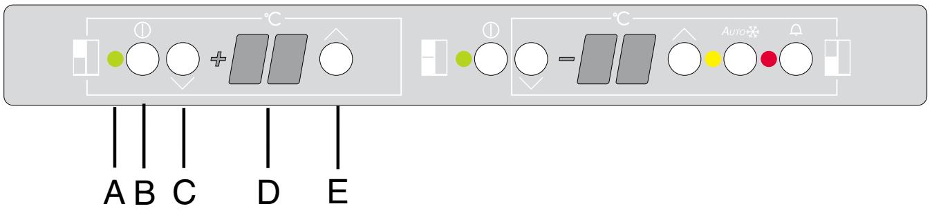 DE DIETRICH DKU876X - Panneau de contrôle du réfrigérateur a vin - 1