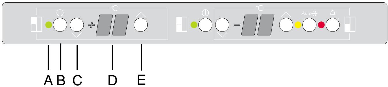 DE DIETRICH DKU876X - Pannello di controllo del refrigeratore per vino - 1