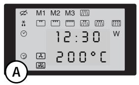 M1 M2 M3 12:30 W 200°C A