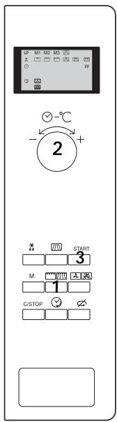 M1 M2 M3 W - °C 2 + START M 1 C/STOP