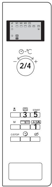 M1 M2 M3 U a W - -2/4 + START 3 5 M 1 C/STOP ✓