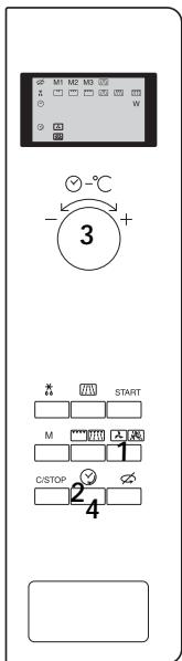 M1 M2 M3 W - -°C 3 + * START M 1 C/STOP 2 4