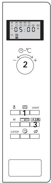 M1 M2 M3 A 05:00 W - 2 + START 1 M 3 C/STOP ✓