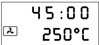 45:00 250°C