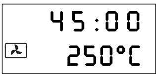 45:00 250°C