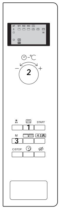 M1 M2 M3 4 5 6 7 8 V + - °C - - + 2 * # START 1 M ***A 3 C/STOP ✓