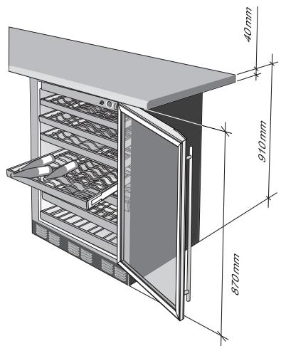 DE DIETRICH DWS860X - Placing the Built-in Appliance - 1