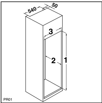 DE DIETRICH DRC725JE - Recess dimensions - 5