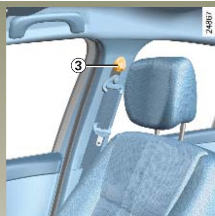 RENAULT CLIO 3 PHASE 1 - CEINTURES DE SECURITE (suite) - 1