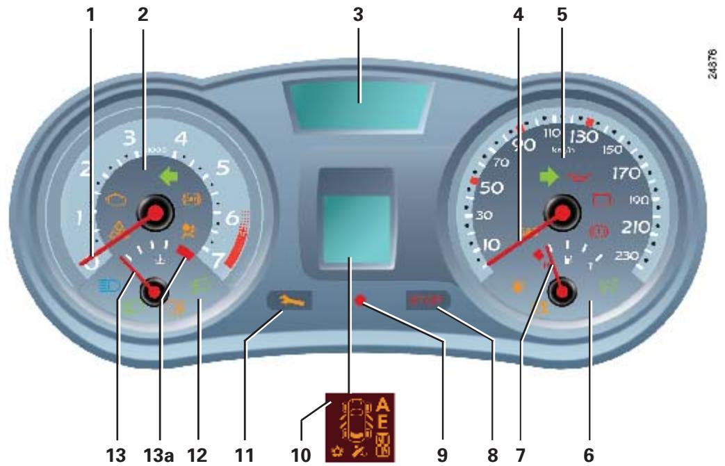 RENAULT CLIO 3 PHASE 1 - TABLEAU DE BORD (suite) - 1