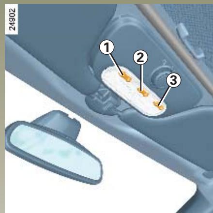 RENAULT CLIO 3 PHASE 1 - ÉCLAIRAGE INTÉRIEUR - 1