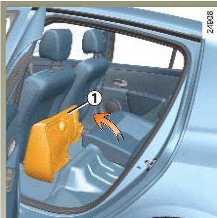 RENAULT CLIO 3 PHASE 1 - Pour rabattre l'assise - 1