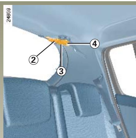 RENAULT CLIO 3 PHASE 1 - Ceintures arrière laterales 1 - 1