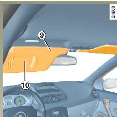 RENAULT CLIO 3 PHASE 1 - Store pare-soileil arrêté - 1