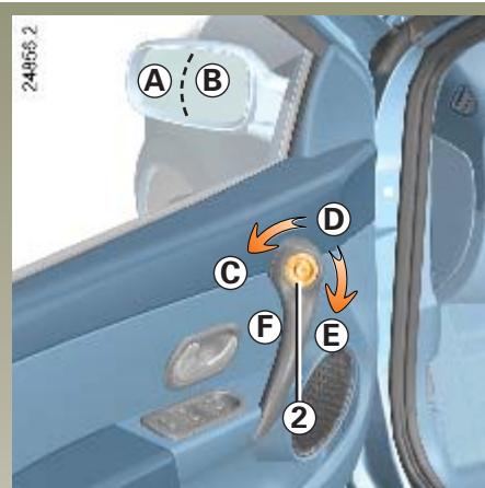 RENAULT CLIO 3 PHASE 1 - Rétroviseurs extérieurs à commande manuelle - 1