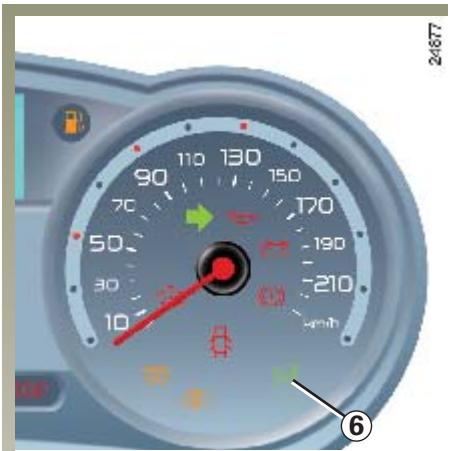 RENAULT CLIO 3 PHASE 1 - RÉGULATEUR-LIMITEUR DE VITESSE : fonction régulateur (suite) - 1