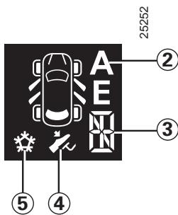 RENAULT CLIO 3 PHASE 1 - Levier de selection 1 - 1
