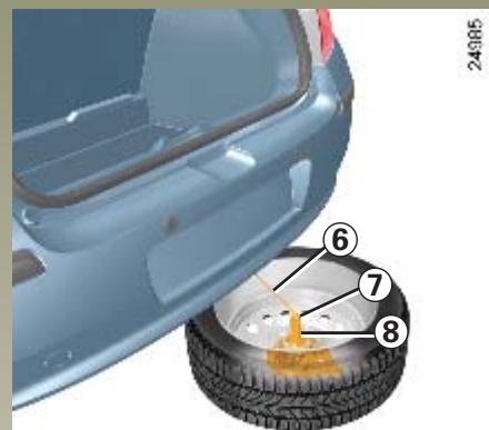 RENAULT CLIO 3 PHASE 1 - Pour réinstaller une roue - 1