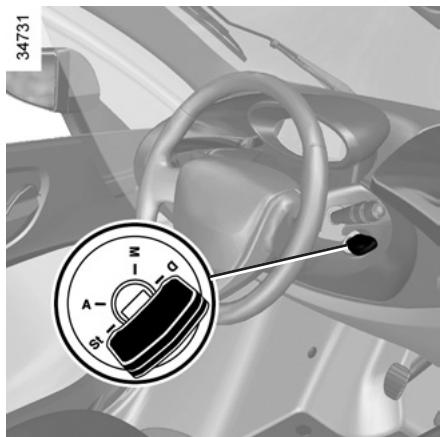 RENAULT TWIZY ZE - DÉMARRAGE, ARRÊT DU MOTEUR - 1