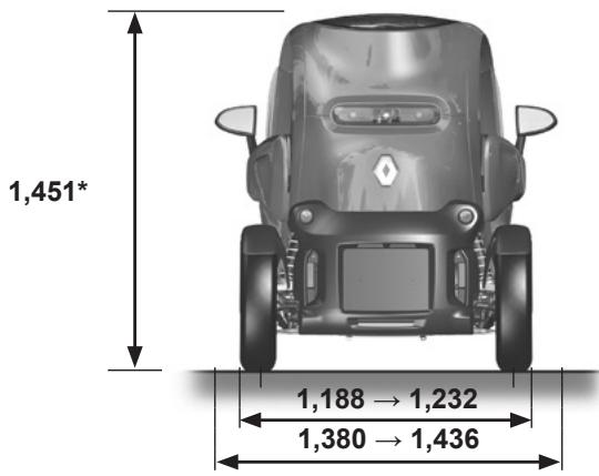 RENAULT TWIZY ZE - MASSES (en kg) - 4
