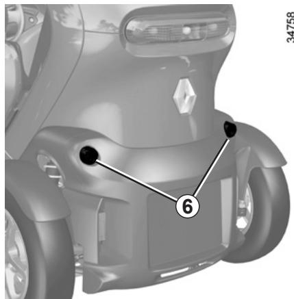RENAULT TWIZY ZE - Éclaireur plaque d'immatriculation 5 - 1