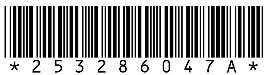 * 2 5 3 2 8 6 0 4 7 A *