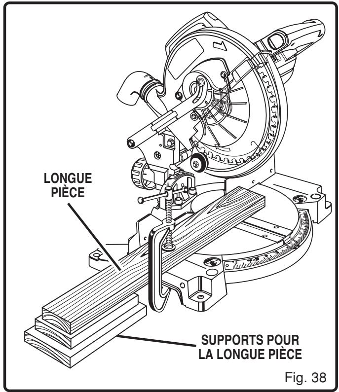 RYOBI MS180 - Fournissez un APPUI pour les PIECES longues - 1