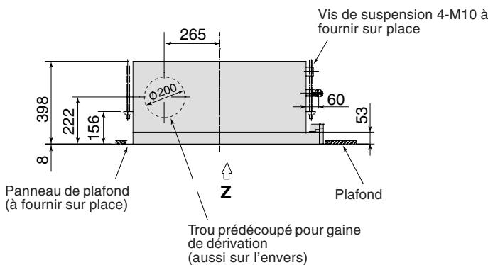 TOSHIBA MMU-AP0091H > 0561H - Dégagement requis pour la pose et l'entretien - 2
