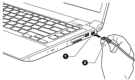 TOSHIBA PORTEGE R930 - Branchement du câble réseau - 2