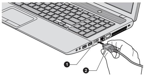 TOSHIBA SATELLITE - Connexion au port de sortie HDMI - 1
