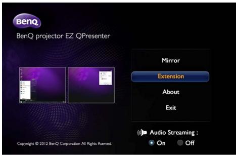 BENQ GP10 - Afficher l'écran du PC sur le projecteur sans fil - 8