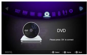 BENQ GP10 - Changement de signal d'entrée - 1