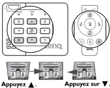 BENQ GP10 - Correction trapézoidale - 1